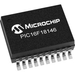 10 pcs - Microchip PIC16F18146-I/SS PIC Microcontroller, PIC16F181, 20-Pin SSOP