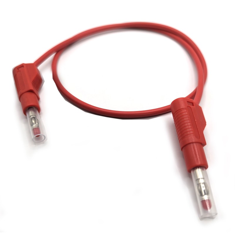 1 pcs - Mueller Electric Test Leads, 32A, CATII 600V, Red, 0.25m Lead Length