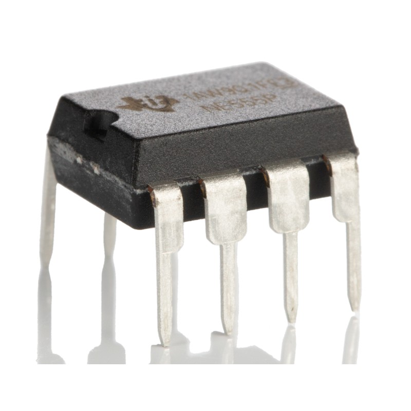 50 pcs - Texas Instruments NE555P, Precision Timer, 8-Pin PDIP