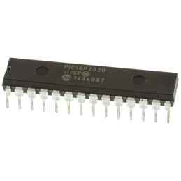 25 pcs - Microchip PIC18F2520-I/SP, 8bit PIC Microcontroller, PIC18F, 40MHz, 32 kB, 256 B Flash, 28-Pin SPDIP
