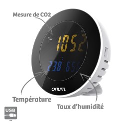 1 pcs - Orium Quaelis 10 Data Logging Air Quality Meter for CO2, Humidity, Temperature, +70°C Max, 99.9%RH Max