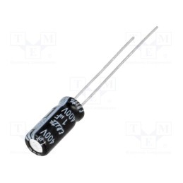 20 pcs x Elite - PF2G010MNN0511U - Capacitor: electrolytic, THT, 1uF, 400VDC, Ø5x11mm, Pitch: 2mm, ±20%