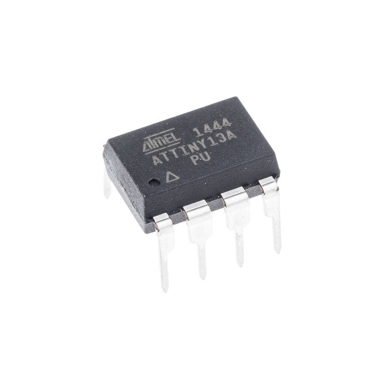 25 pcs - Microchip ATTINY13A-PU, 8bit AVR Microcontroller, ATtiny13, 20MHz, 1 kB Flash, 8-Pin PDIP