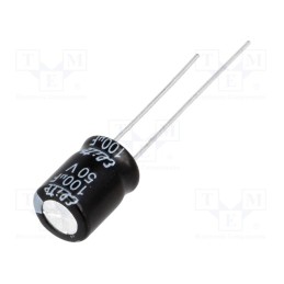20 pcs x Elite - PF1H101MNN08B5 - Capacitor: electrolytic, THT, 100uF, 50VDC, Ø8x11.5mm, Pitch: 3.5mm