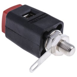 1 pcs - Schutzinger 6.2mm Red Terminal Post, 33V dc, 16A, M6 Thread
