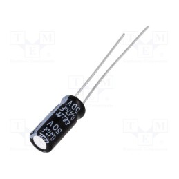 50 pcs x Elite - PF1HR47MNN0511U - Capacitor: electrolytic, THT, 0.47uF, 50VDC, Ø5x11mm, Pitch: 2mm