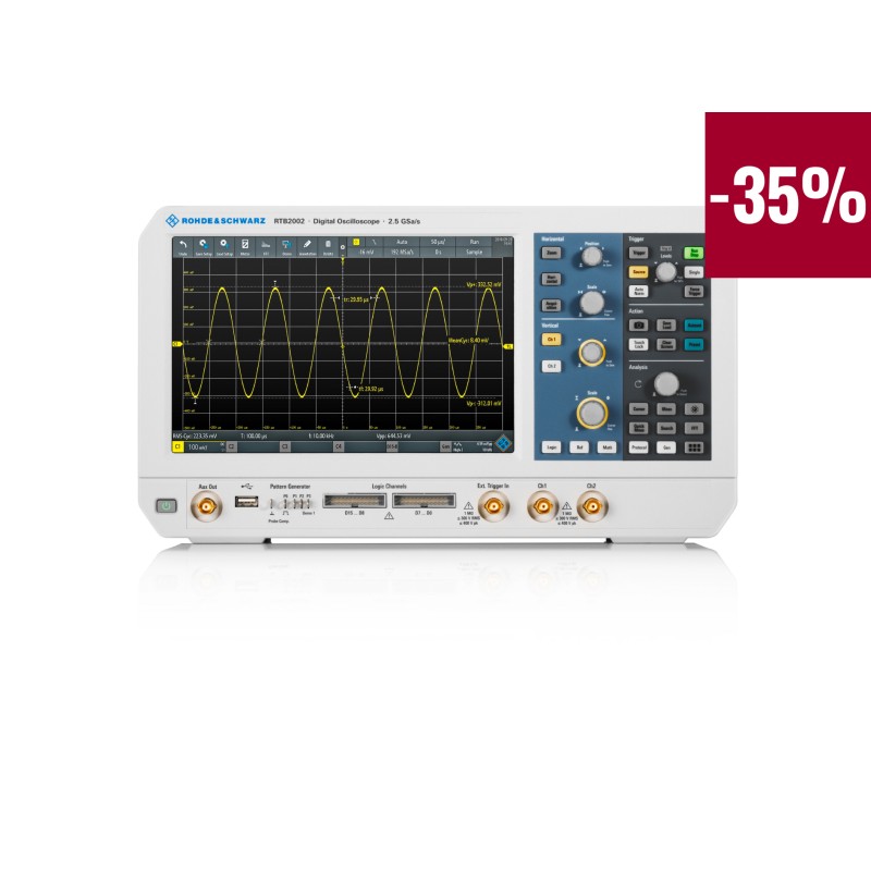 1 pcs - Rohde & Schwarz RTB-BNDL RTB2000 Series Digital Bench Oscilloscope Bundle, 4 Analogue Channels, 300MHz