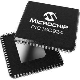 4 pcs - Microchip PIC16C924-04/L, 8bit PIC Microcontroller, PIC16C, 8MHz, 7 kB OTP, 68-Pin PLCC