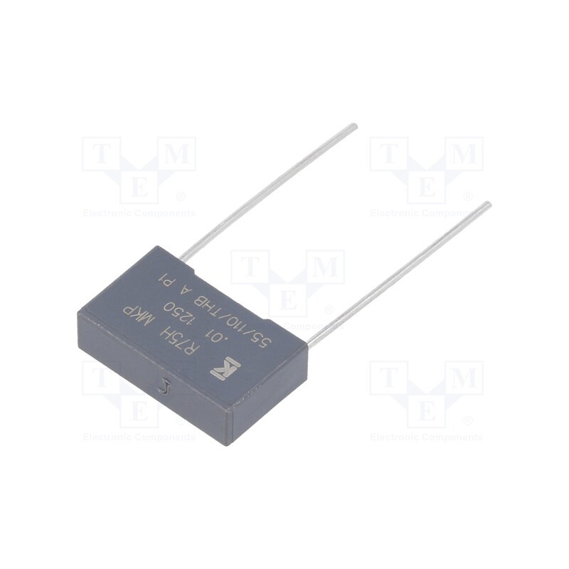 1000 pcs x KEMET - R75RI210050H3J - Capacitor: polypropylene, 10nF, 18x5x11mm, THT, ±5%, 15mm, 1250VDC