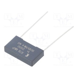 1500 pcs x KEMET - R76UI110050H4J - Capacitor: polypropylene, 1nF, 18x4x10mm, THT, ±5%, 15mm, -55÷125°C