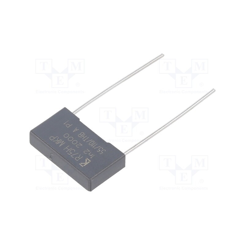 1500 pcs x KEMET - R75UI112050H4J - Capacitor: polypropylene, 1.2nF, 18x4x10mm, THT, ±5%, 15mm, 2000VDC