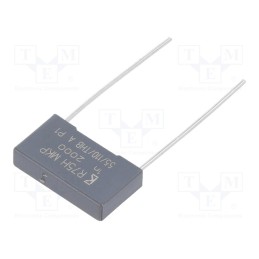 1500 pcs x KEMET - R75UI110050H4J - Capacitor: polypropylene, 1nF, 18x4x10mm, THT, ±5%, 15mm, -55÷105°C