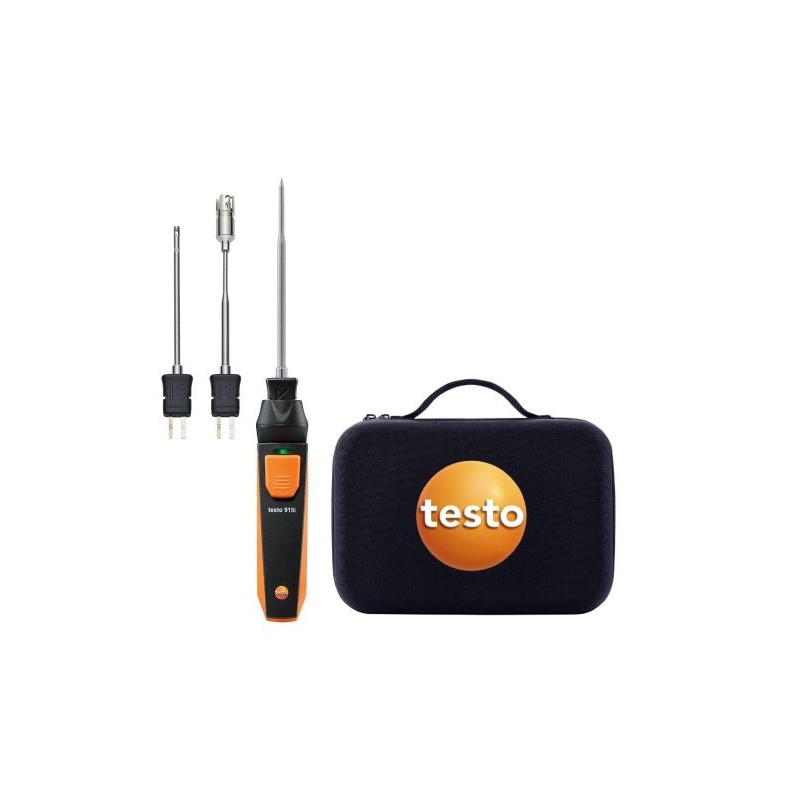 1 pcs - Testo 915i Wireless Digital Thermometer, K Probe, 1 Input(s), +400°C Max, ±1 °C Accuracy - UKAS Calibration