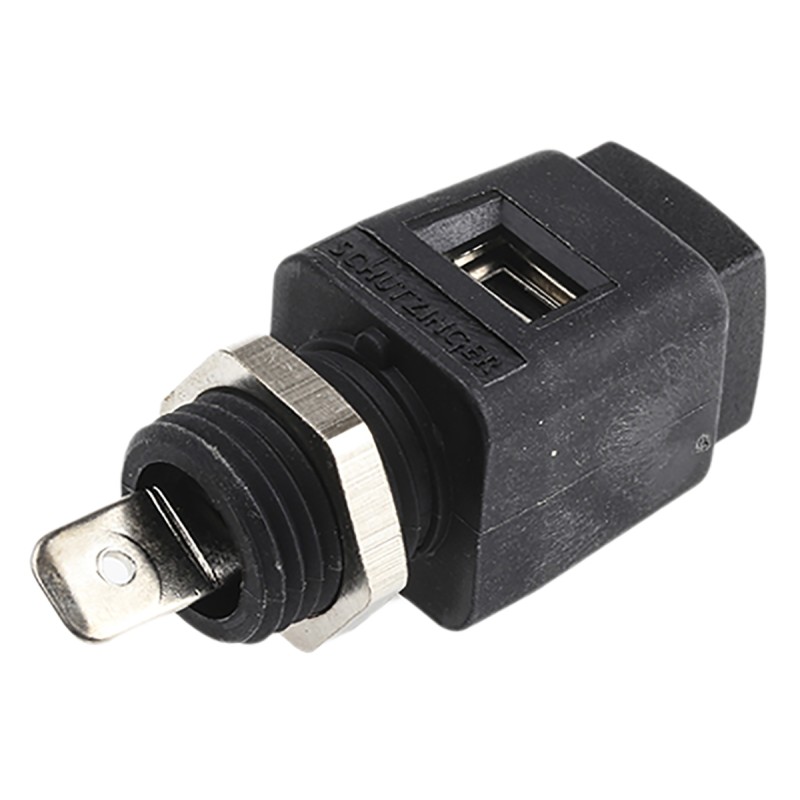 1 pcs - Schutzinger Black Terminal Post, 33 V ac, 70V dc, 16A