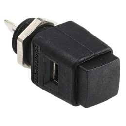1 pcs - Schutzinger Black Terminal Post, 33 V ac, 70V dc, 16A