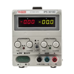 1 pcs - RS PRO Digital Bench Power Supply, 0 - 36V dc, 0 - 10A, 1-Output, 360W - RS Calibrated
