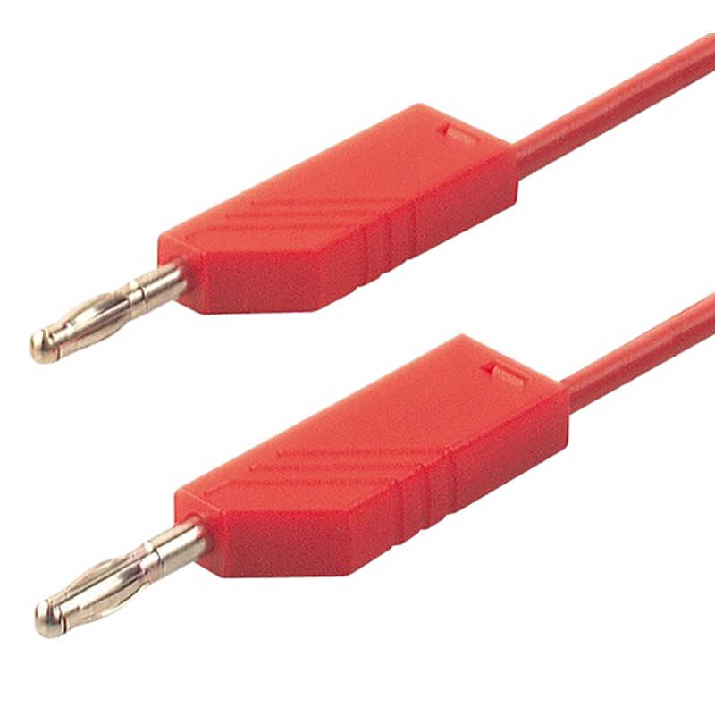 1 pcs - Hirschmann Test & Measurement, 32A, 30 V ac, 60V dc, Red, 1.5m Lead Length
