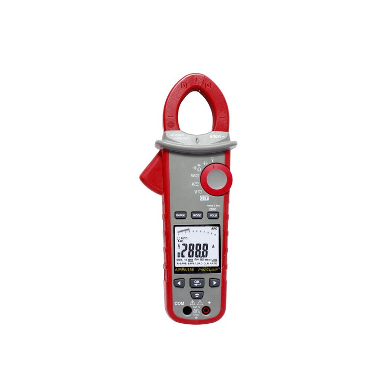 1 pcs - RS PRO 156B Clamp Meter Bluetooth, 600A dc, Max Current 600A ac CAT III 1000 V, CAT IV 600 V