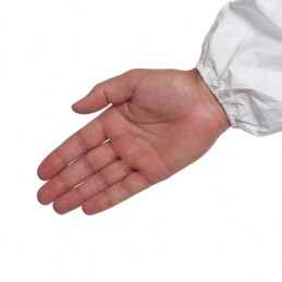 1 pcs - DuPont White Unisex Disposable White Lab Coat, L