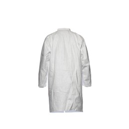1 pcs - DuPont White Unisex Disposable White Lab Coat, L