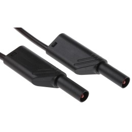 1 pcs - Hirschmann Test & Measurement Test lead, 32A, 1000V ac/dc, Black, 500mm Lead Length