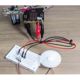 1 pcs - Kitronik Crocodile Clip Lead, Black, Red, 300mm Lead Length