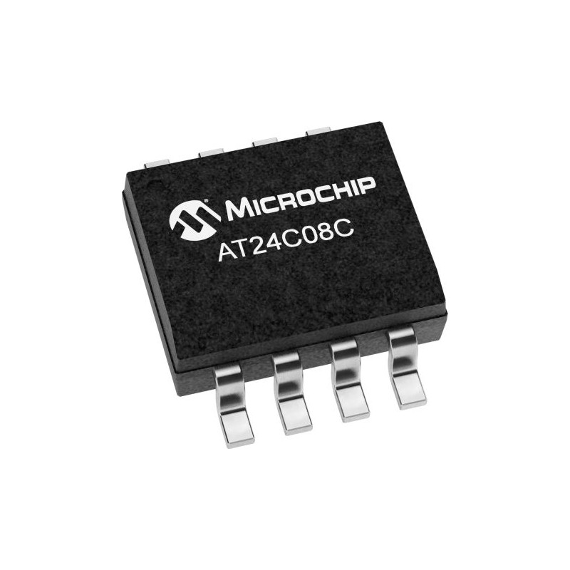 50 pcs - Microchip AT24C08C-SSHM-T, 8kbit EEPROM Memory Chip, 550ns 8-Pin SOIC Serial-I2C
