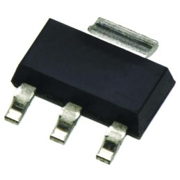 50 pcs - onsemi BCP69T1G PNP Transistor, -1 A, -20 V, 3 + Tab-Pin SOT-223