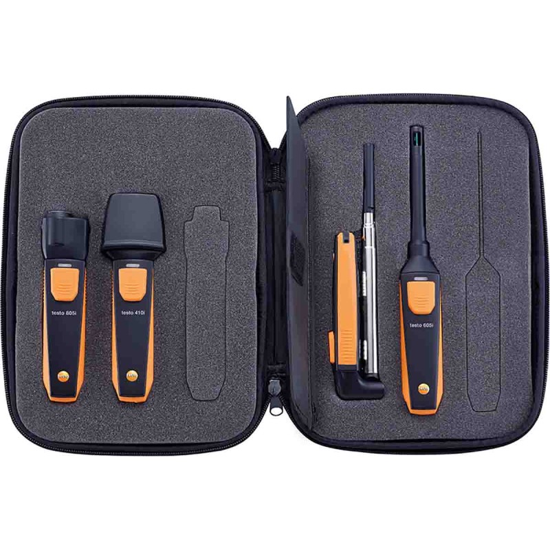 1 pcs - Testo Smart Probes VAC kit Data Logging Probe for Air Velocity, Humidity, Temperature, Volume Flow, +60°C Max, 100%RH