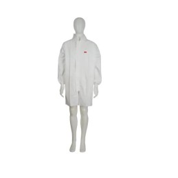 1 pcs - 3M White Unisex Visitor Coat, L