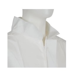 1 pcs - 3M White Unisex Visitor Coat, L