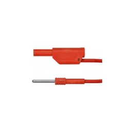 1 pcs - Schutzinger Test lead, 19A, 600V, Red, 1m Lead Length