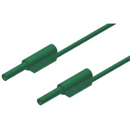 1 pcs - Hirschmann Test & Measurement 2 mm Connector Test Lead, 10A, 1000V ac/dc, Green, 1m Lead Length