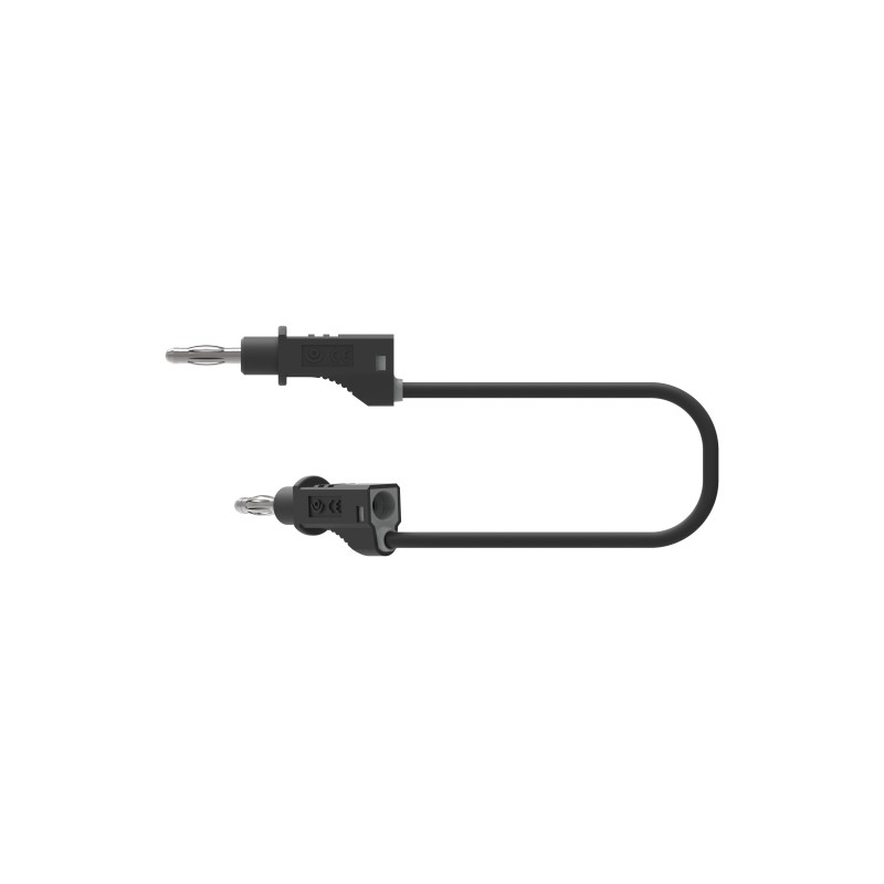 1 pcs - Electro PJP Test lead, 36A, 30 - 60V, Black, 200cm Lead Length