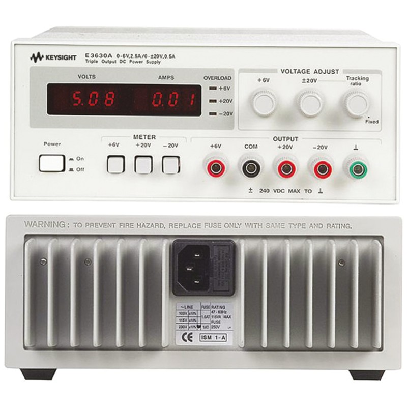 1 pcs - Keysight Technologies E3630A Series Digital Bench Power Supply, 0 - ±20V, 0 - 2.5 A, 0 - 500mA,
