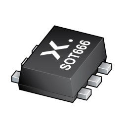 125 pcs - Nexperia 70V 70mA, Schottky Diode, 2-Pin SOT-666 BAS70VV,115