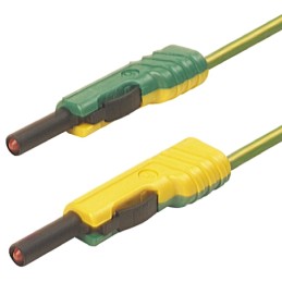 1 pcs - Hirschmann Test & Measurement, 16A, 60V dc, Green/Yellow, 1m Lead Length