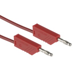 1 pcs - Hirschmann Test & Measurement Test lead, 16A, 60V dc, Red, 1m Lead Length