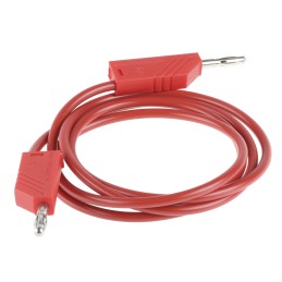 1 pcs - Hirschmann Test & Measurement Test lead, 16A, 60V dc, Red, 1m Lead Length