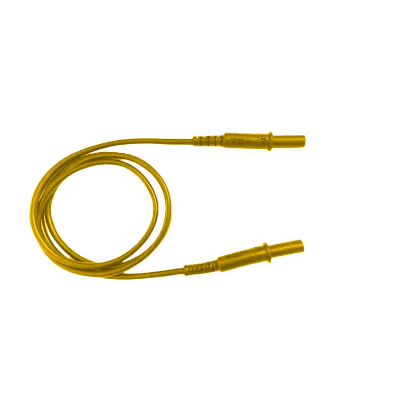 1 pcs - RS PRO Test Leads, 10A, 1000V, Yellow, 2m Lead Length