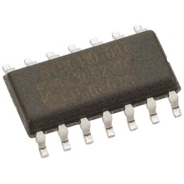 50 pcs - DiodesZetex 74LV07AS14-13, Hex-Channel Schmitt Trigger Open Drain Buffer, 14-Pin SOIC
