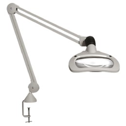 1 pcs - Luxo Wave LED LED Magnifying Lamp with Table Clamp Mount, 3.5dioptre, 175 x 108mm Lens