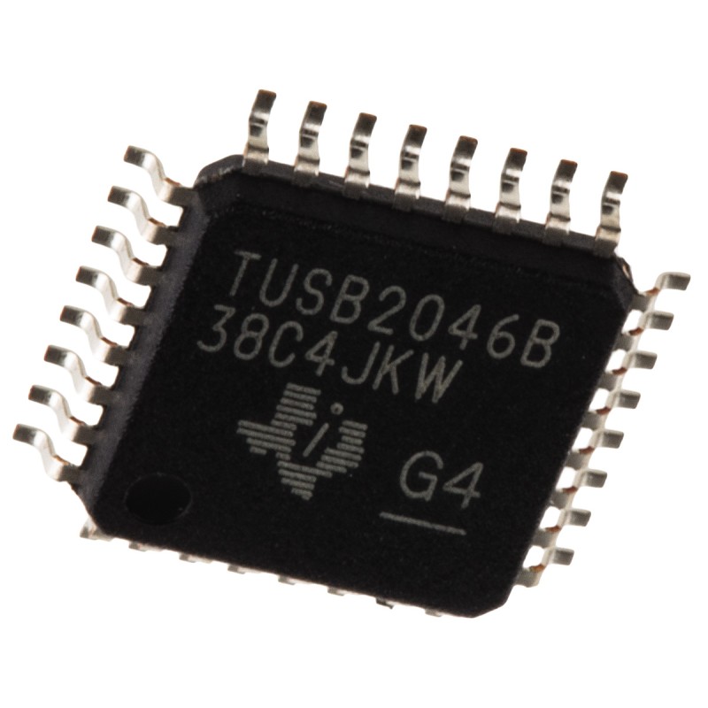 250 pcs - Texas Instruments TUSB2046BVF, USB Transceiver, 5-Channel, 12Mbps, USB 2.1, 3.3 V, 32-Pin LQFP