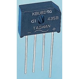 250 pcs - Vishay Bridge Rectifier, 8A, 1000V, 4-Pin