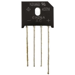 250 pcs - Vishay Bridge Rectifier, 6A, 200V, 4-Pin