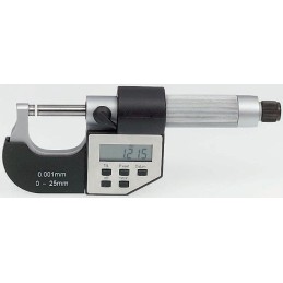 1 pcs - RS PRO External Micrometer, Range 0 mm -25 mm, With UKAS Calibration