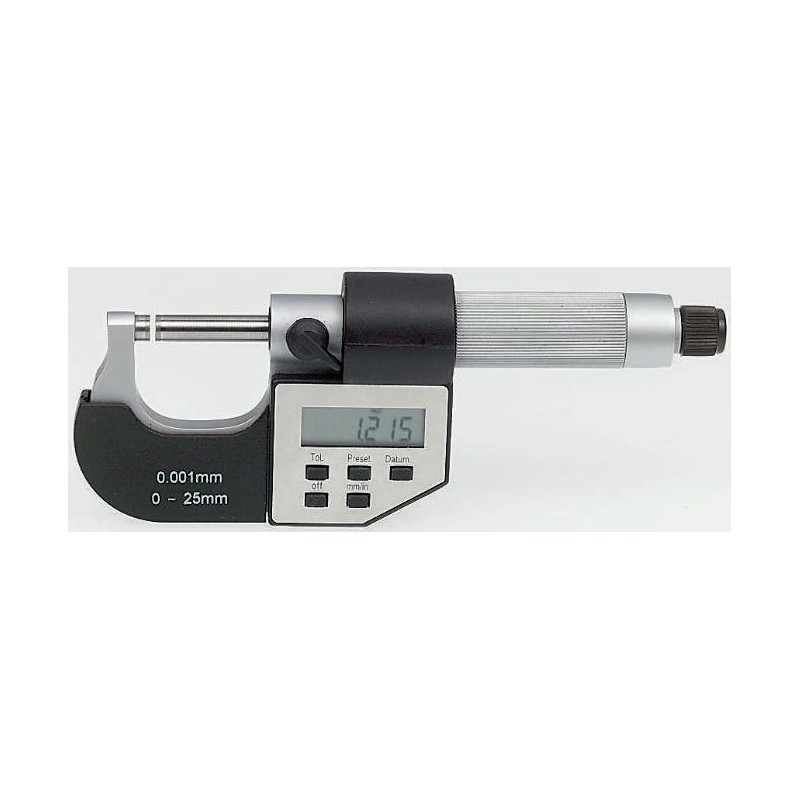 1 pcs - RS PRO External Micrometer, Range 0 mm -25 mm, With UKAS Calibration