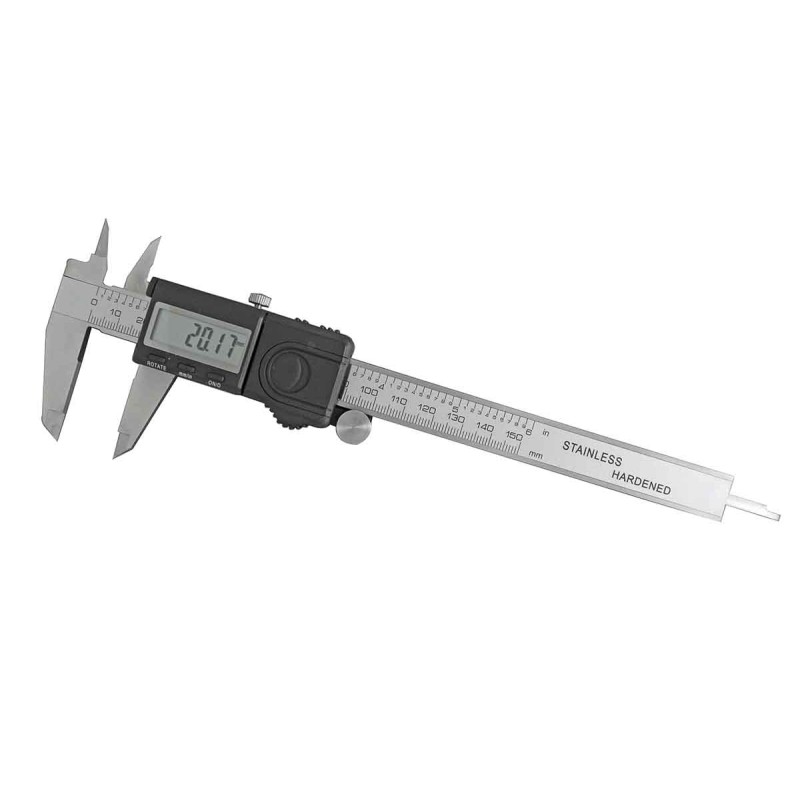 1 pcs - RS PRO 150mm, 6in Digital Caliper Caliper 0.01 mm Resolution, Imperial, Metric With UKAS Calibration