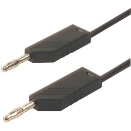 1 pcs - Hirschmann Test & Measurement, 16A, 30 V ac, 60V dc, Black, 250mm Lead Length