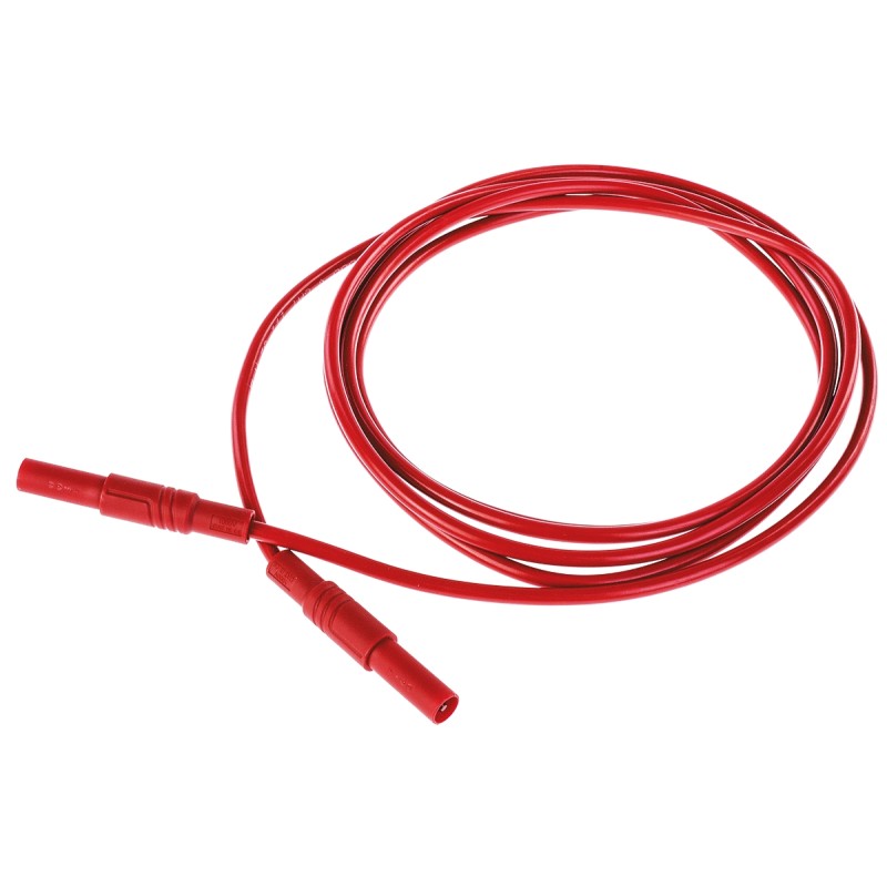 1 pcs - Hirschmann Test & Measurement, 32A, 1000V ac/dc, Red, 2m Lead Length